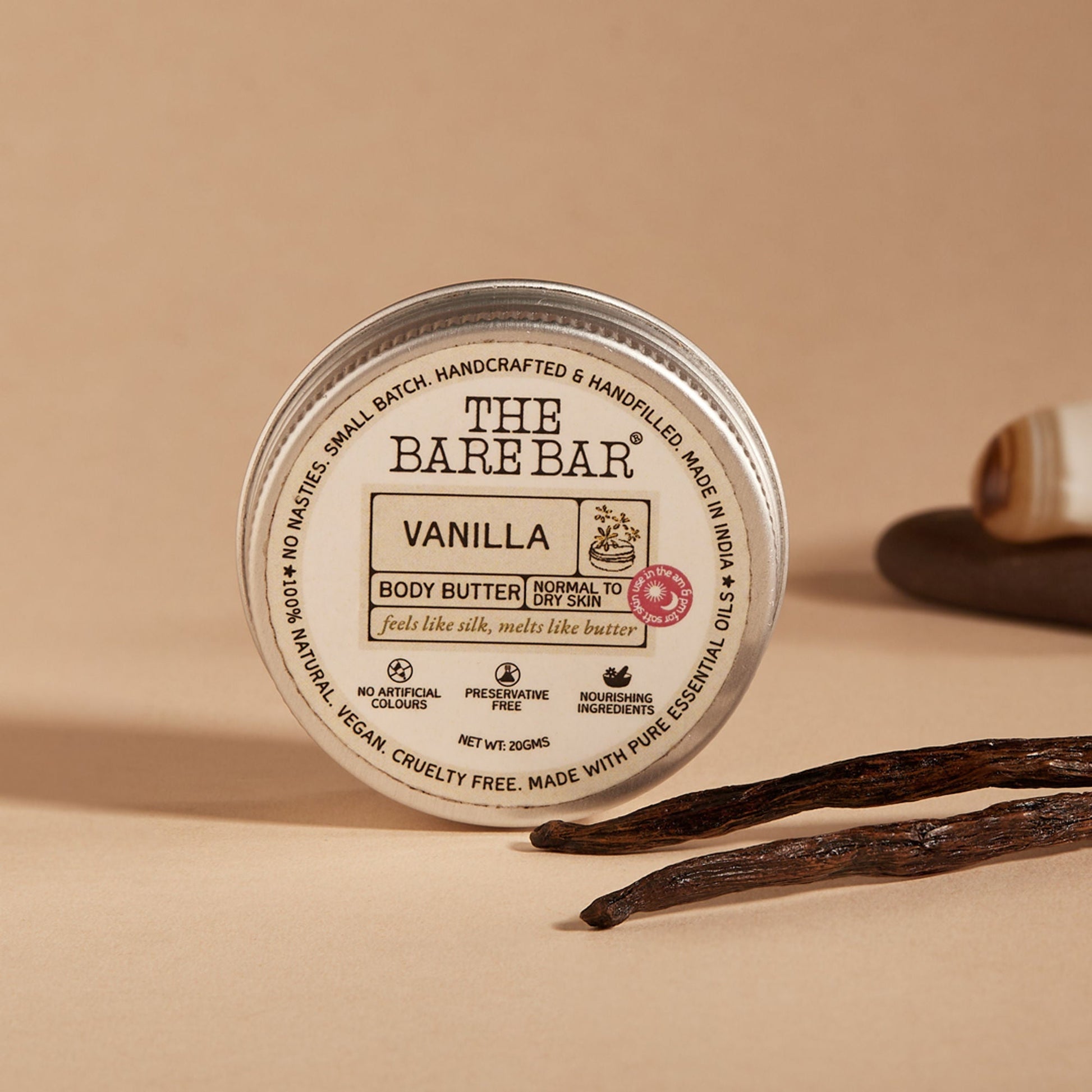 The Bare Bar Vanilla Body Butter - Deeply Moisturizing Vanilla Cream With Natural Butters  Grab2Buy The Bare Bar Grab2Buy