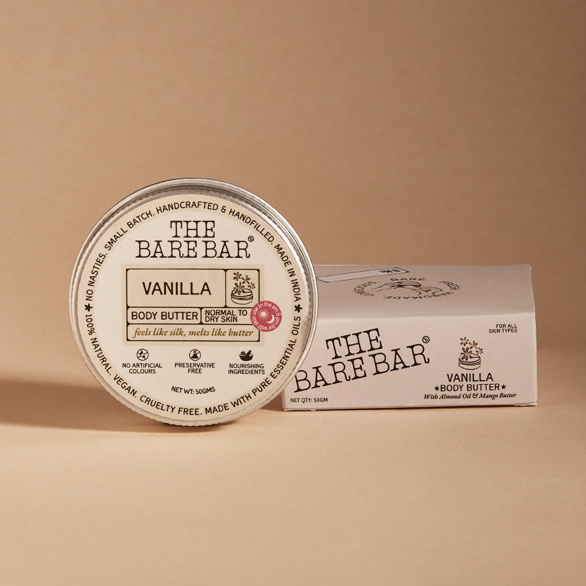 The Bare Bar Vanilla Body Butter - Deeply Moisturizing Vanilla Cream With Natural Butters  Grab2Buy The Bare Bar Grab2Buy