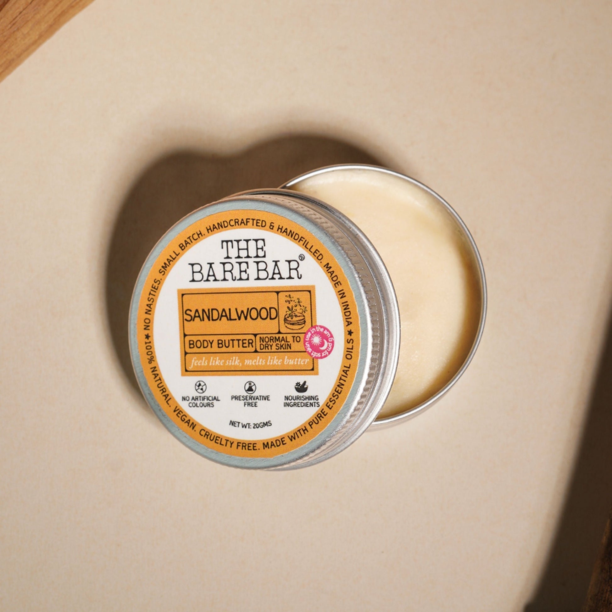 The Bare Bar Sandalwood Body Butter - Nourishing Woody Butter With Shea, Mango, Vit E  Grab2Buy The Bare Bar Grab2Buy