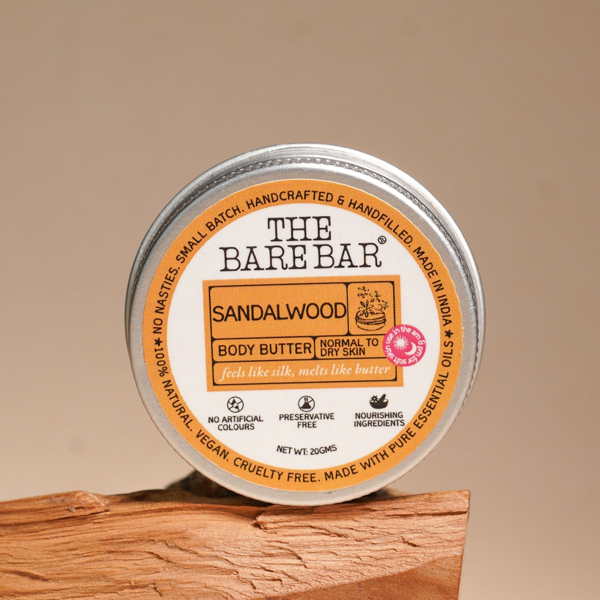 The Bare Bar Sandalwood Body Butter - Nourishing Woody Butter With Shea, Mango, Vit E  Grab2Buy The Bare Bar Grab2Buy