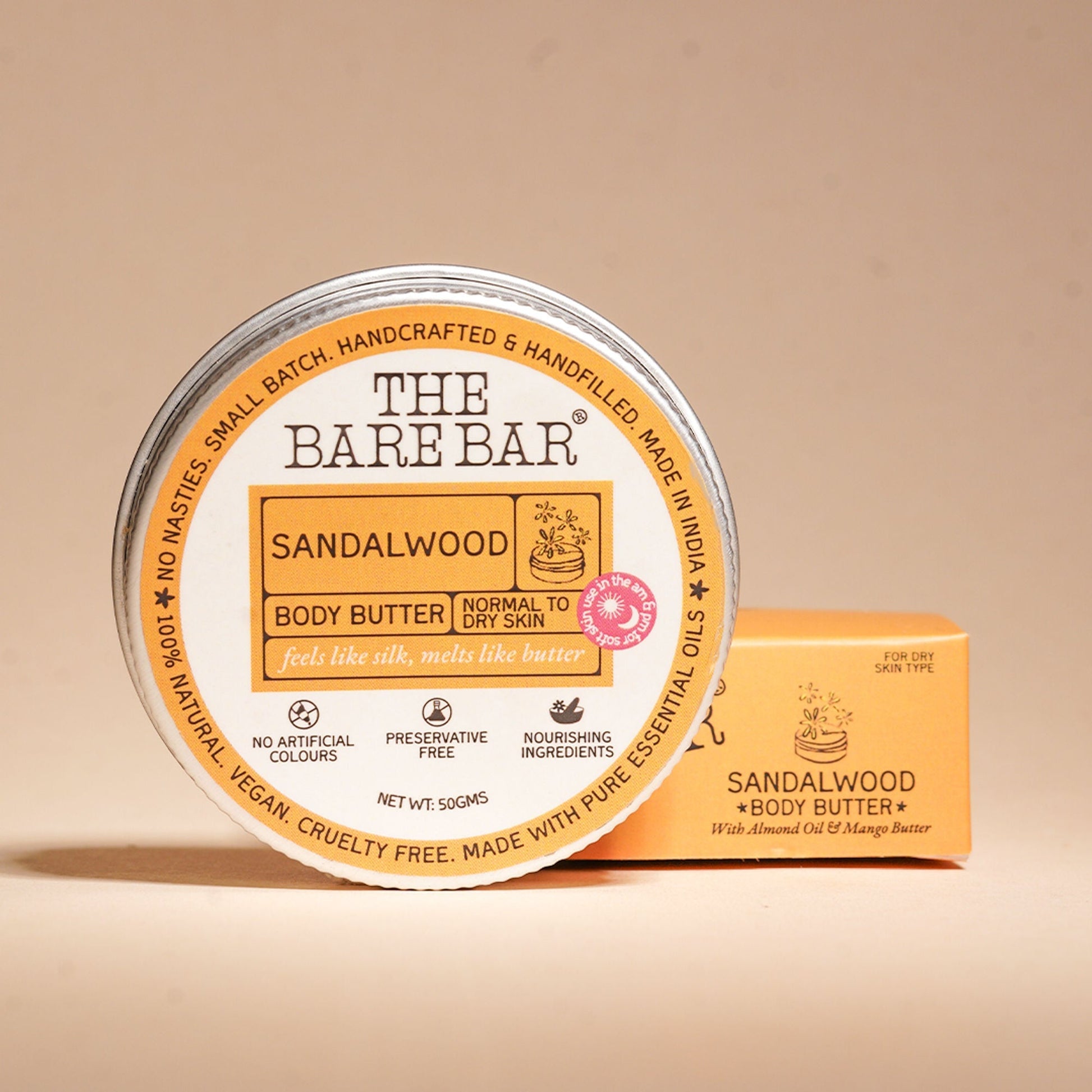 The Bare Bar Sandalwood Body Butter - Nourishing Woody Butter With Shea, Mango, Vit E  Grab2Buy The Bare Bar Grab2Buy