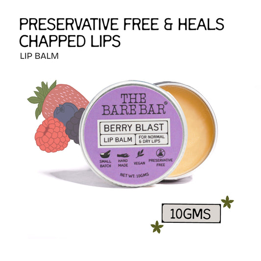 The Bare Bar Berry Blast Lip Balm - Buttery Moisture For Pigmented, Dry Lips - Berry Blast  Grab2Buy The Bare Bar Grab2Buy
