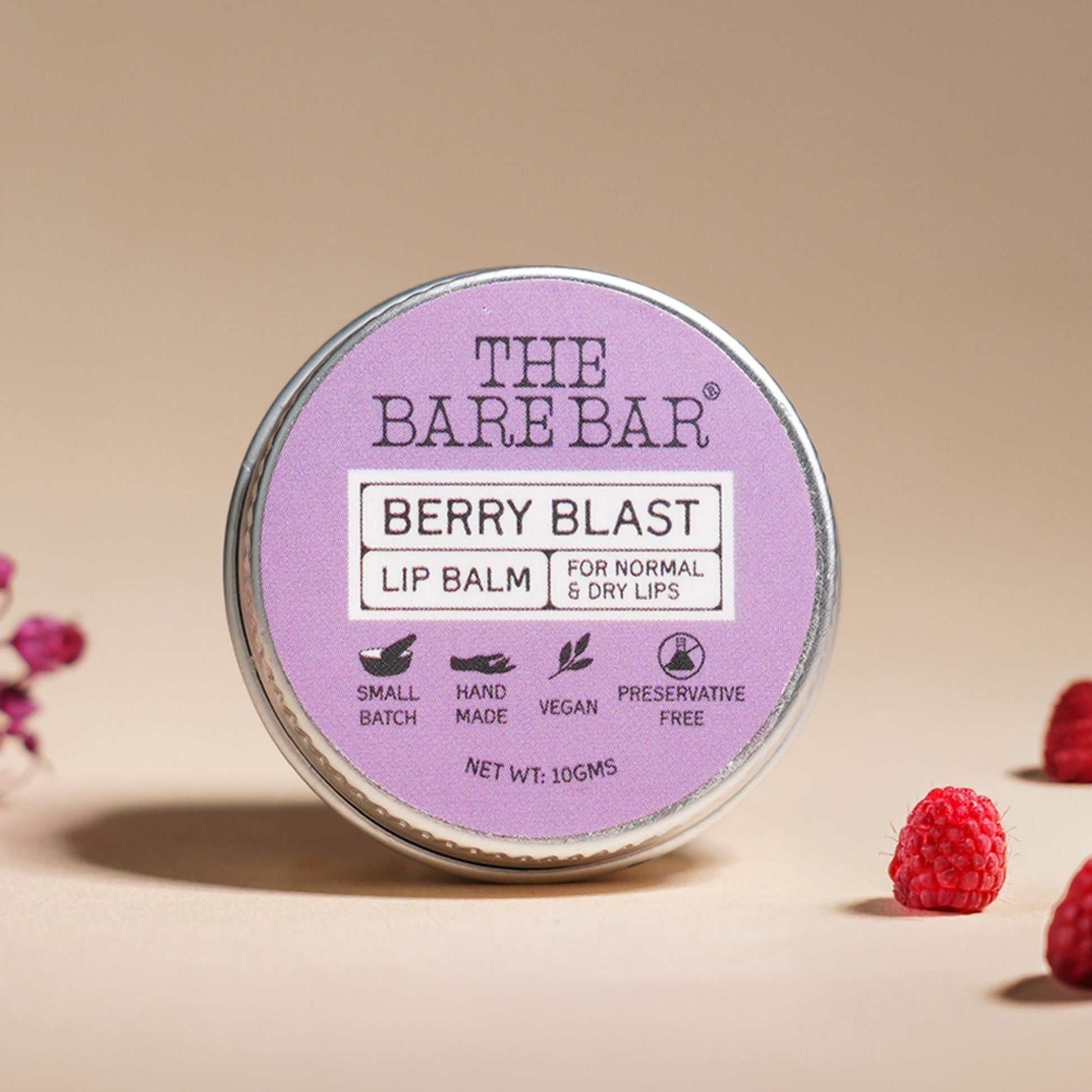 The Bare Bar Berry Blast Lip Balm - Buttery Moisture For Pigmented, Dry Lips - Berry Blast  Grab2Buy The Bare Bar Grab2Buy