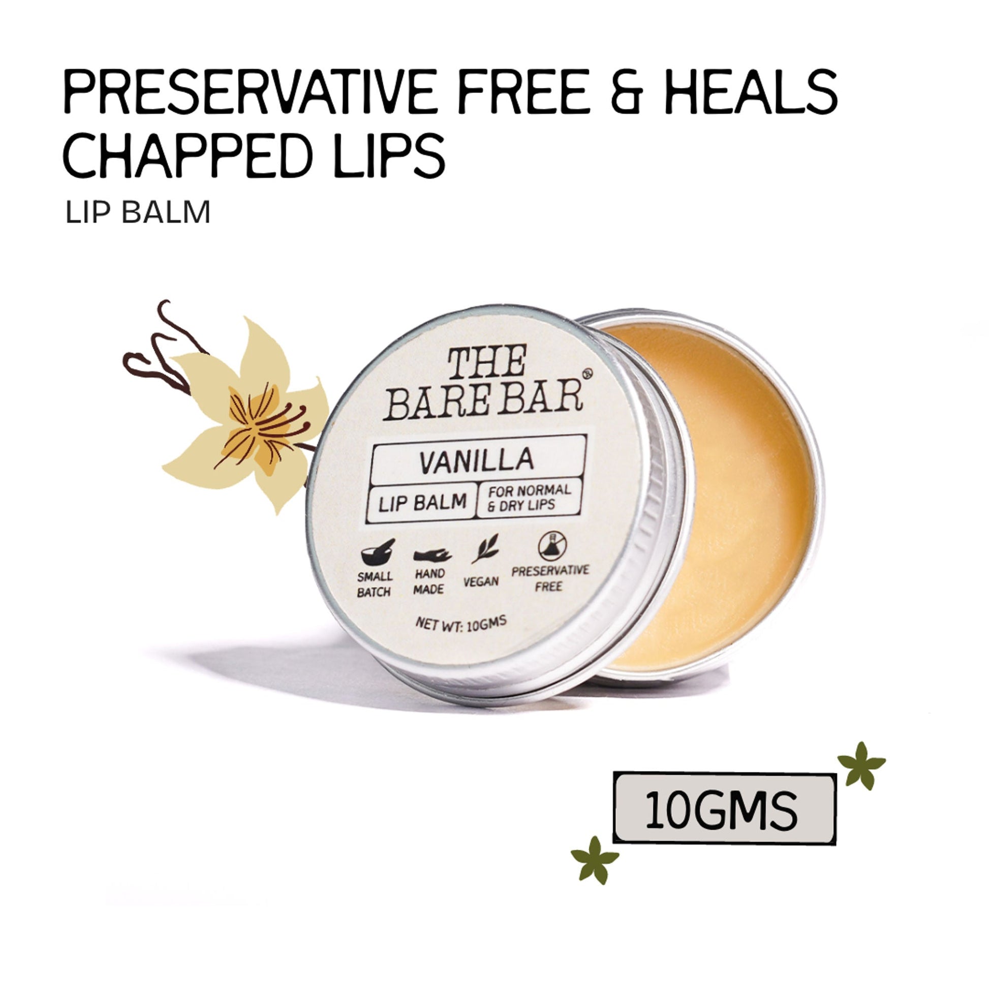 The Bare Bar Berry Blast Lip Balm - Buttery Moisture For Pigmented, Dry Lips - Vanilla  Grab2Buy The Bare Bar Grab2Buy