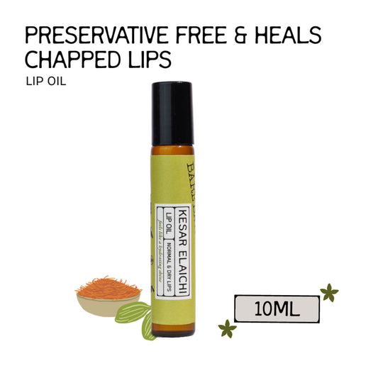 The Bare Bar Kesar Elaichi Lip Oil - Rich Oils For Pigmentation & Lip Healing  Grab2Buy The Bare Bar Grab2Buy