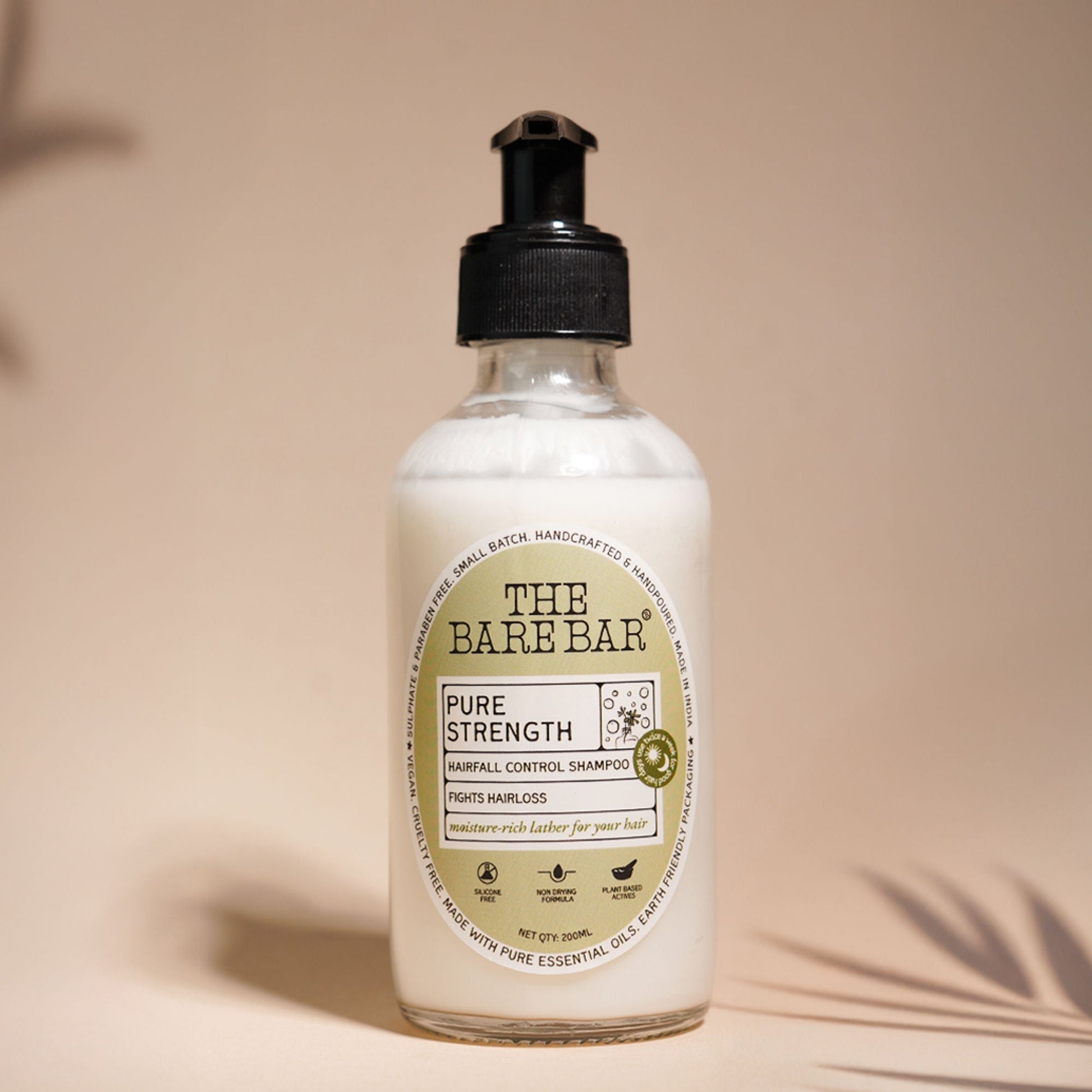 The Bare Bar Pure Strength Shampoo - Exfoliates Scalp, Strengthens Hair & Restores Ph Balance  Grab2Buy The Bare Bar Grab2Buy