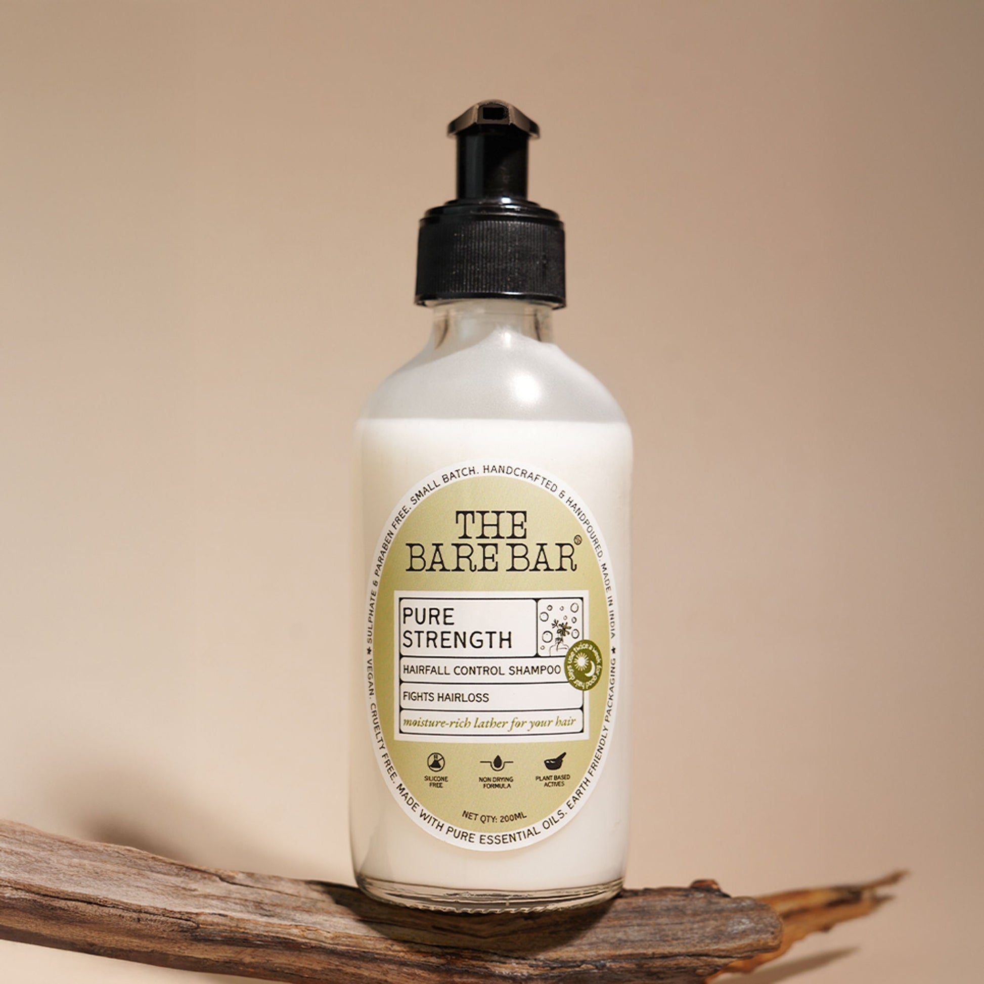 The Bare Bar Pure Strength Shampoo - Exfoliates Scalp, Strengthens Hair & Restores Ph Balance  Grab2Buy The Bare Bar Grab2Buy