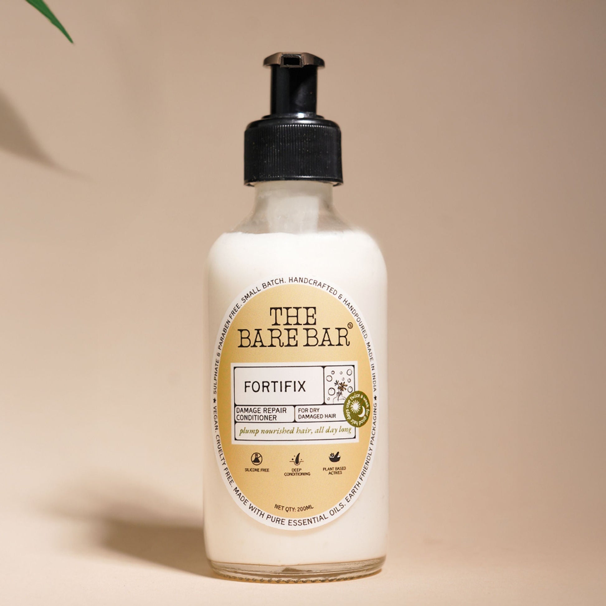 The Bare Bar Fortifix Conditioner - Repairs Frizz, Softens & Strengthens Dry, Damaged Hair  Grab2Buy The Bare Bar Grab2Buy