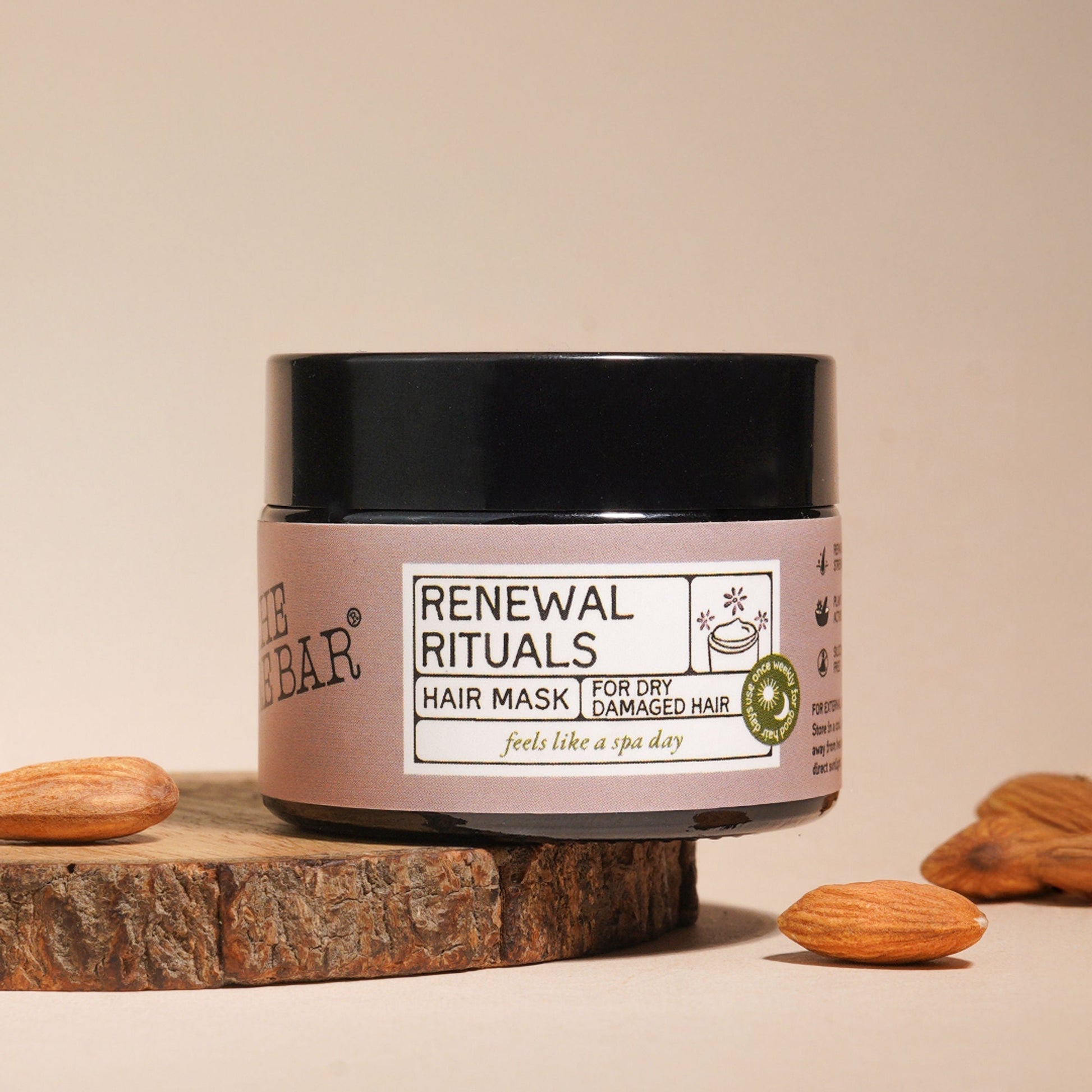 The Bare Bar Renewal Rituals Hair Mask - Deeply Hydrates & Repairs Dry, Damaged Hair Naturally  Grab2Buy The Bare Bar Grab2Buy