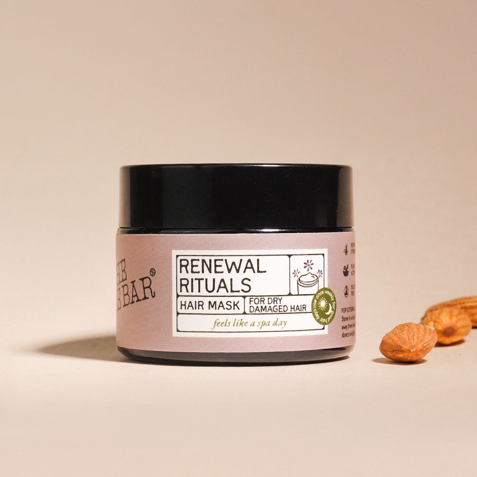 The Bare Bar Renewal Rituals Hair Mask - Deeply Hydrates & Repairs Dry, Damaged Hair Naturally  Grab2Buy The Bare Bar Grab2Buy