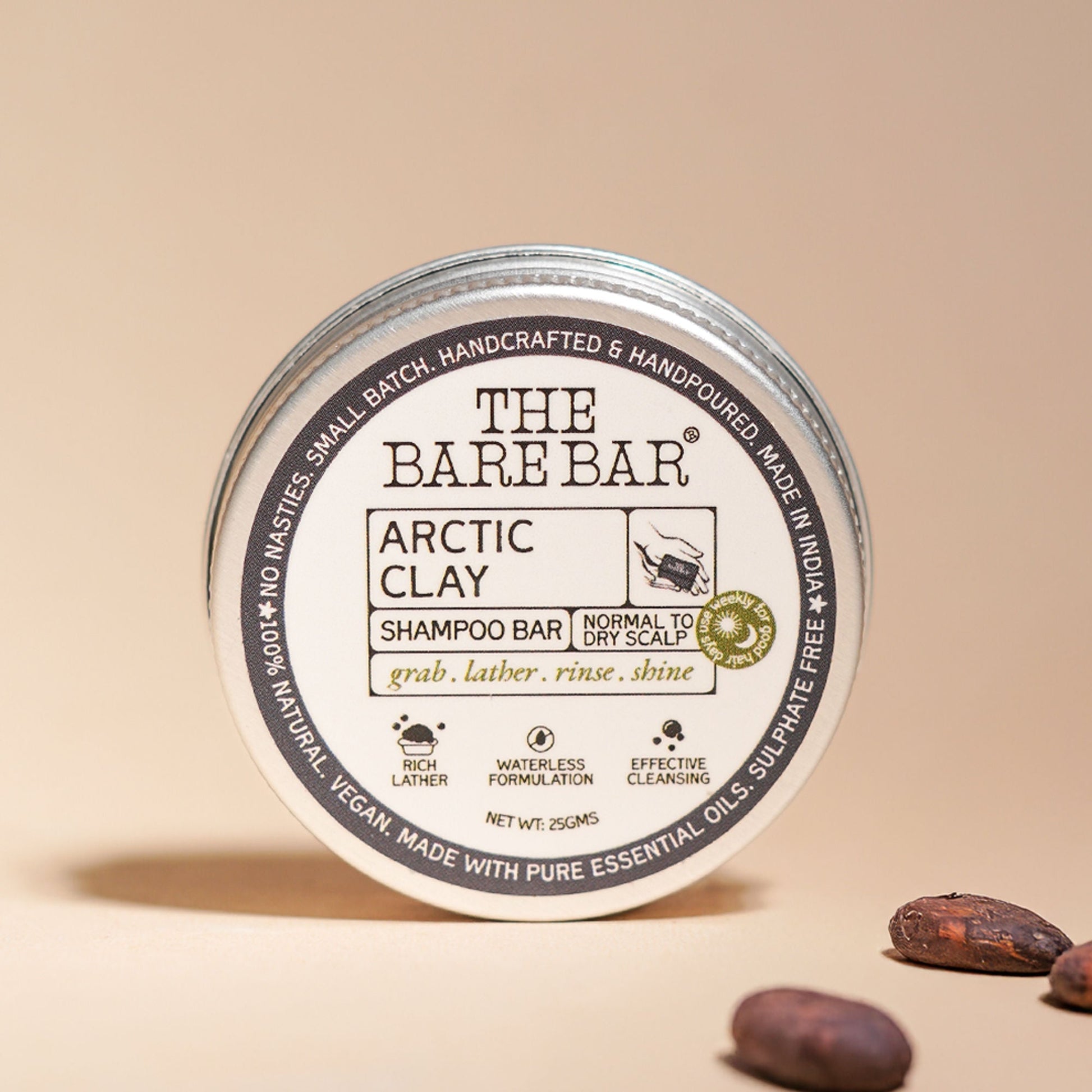 The Bare Bar Arctic Clay Shampoo Bar - Detoxifies Scalp, Boosts Volume & Locks In Moisture  Grab2Buy The Bare Bar Grab2Buy