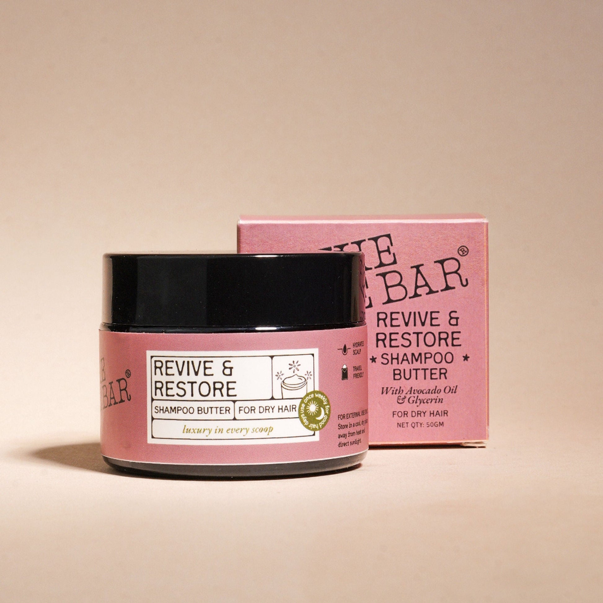 The Bare Bar Revive & Restore Shampoo Butter - Intense Hydration, Frizz Control & Hair Repair  Grab2Buy The Bare Bar Grab2Buy