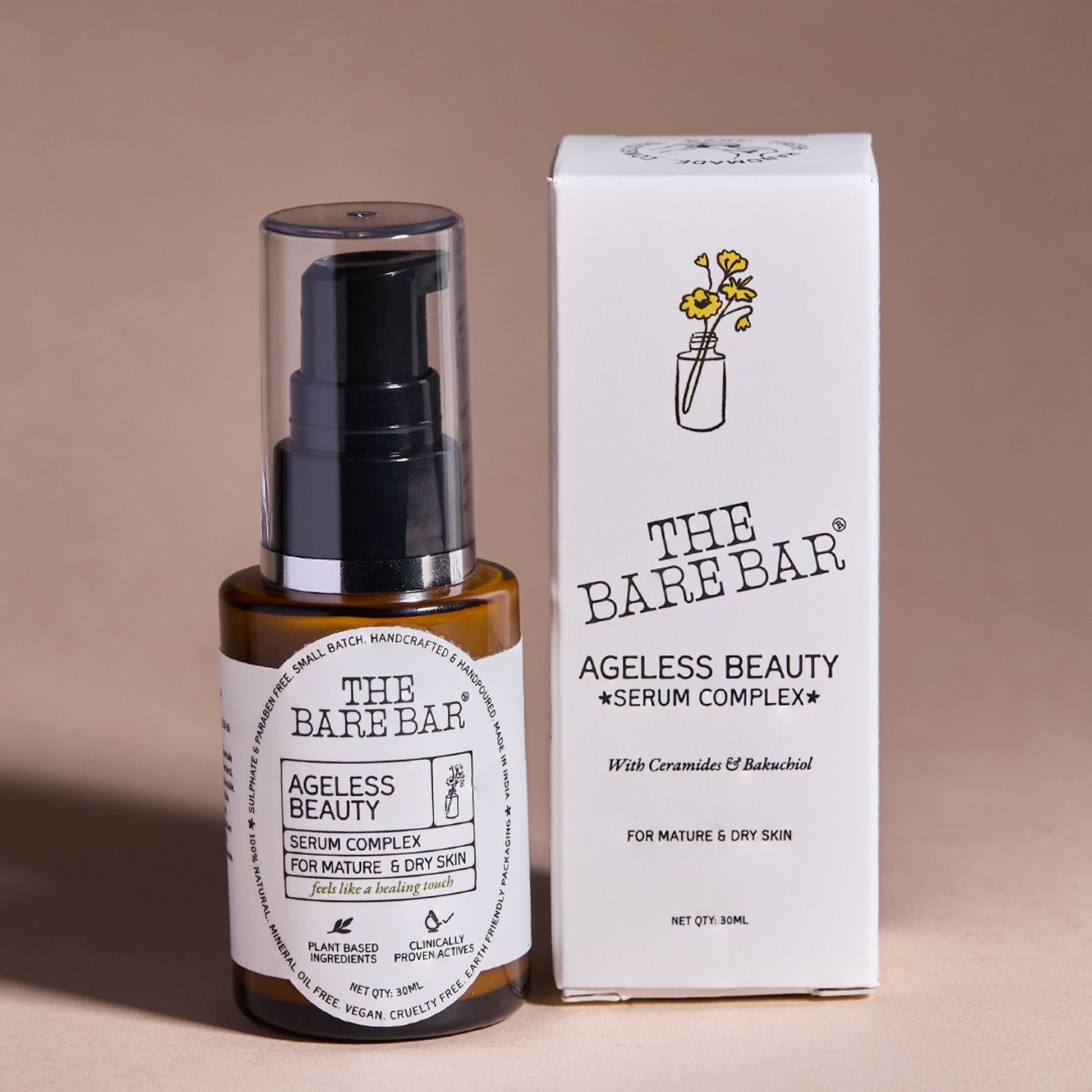 The Bare Bar Ageless Beauty Serum With Bakuchiol & Ceramides  Grab2Buy The Bare Bar Grab2Buy