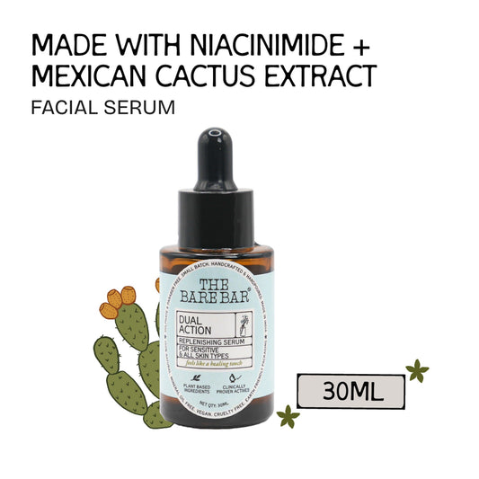 The Bare Bar Dual Action Serum With Cactus & Niacinamide  Grab2Buy The Bare Bar Grab2Buy