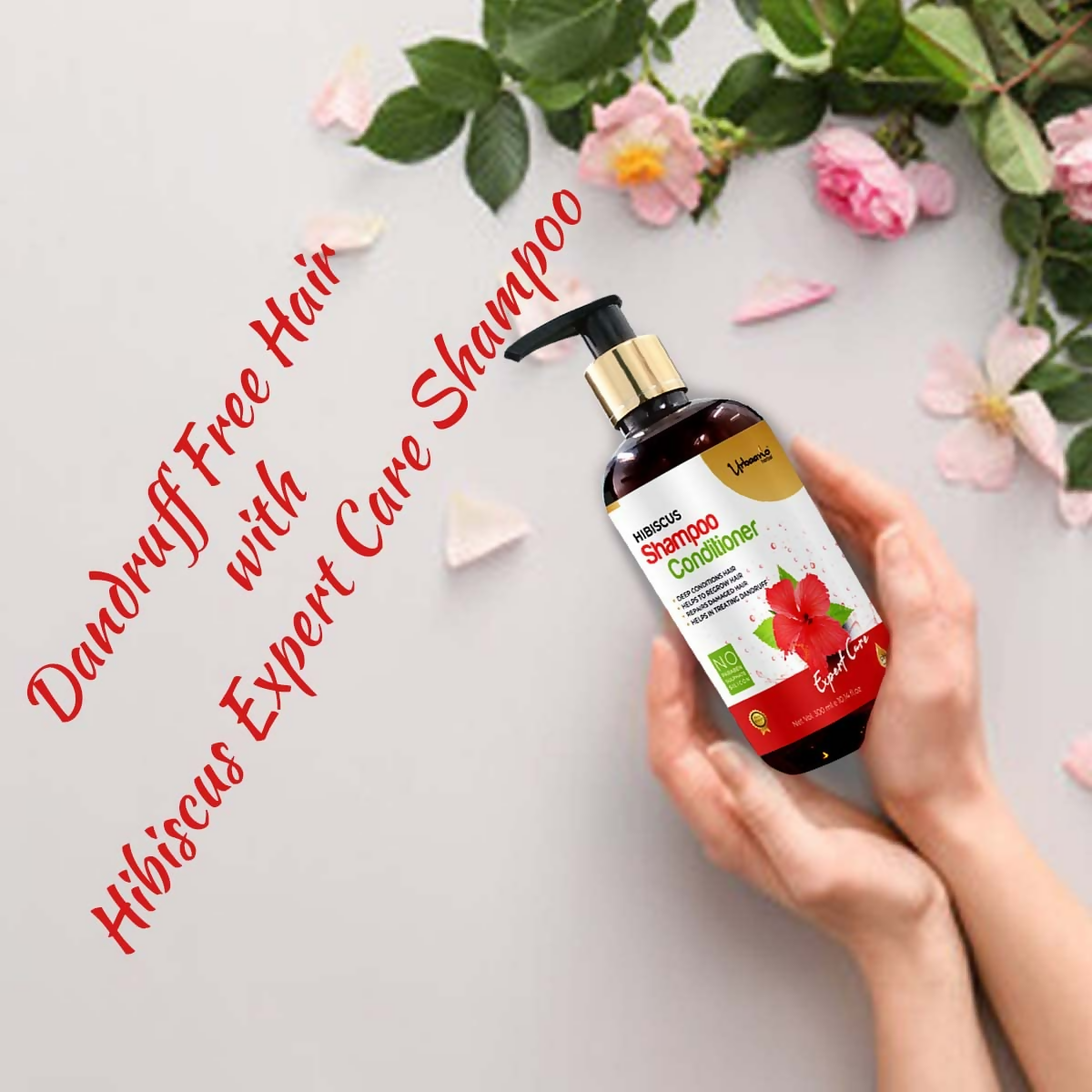 Urbaano Herbal Nourishing Onion Hair Oil & Anti Hairfall Hibiscus Shampoo  Grab2Buy Urbaano Herbal Grab2Buy