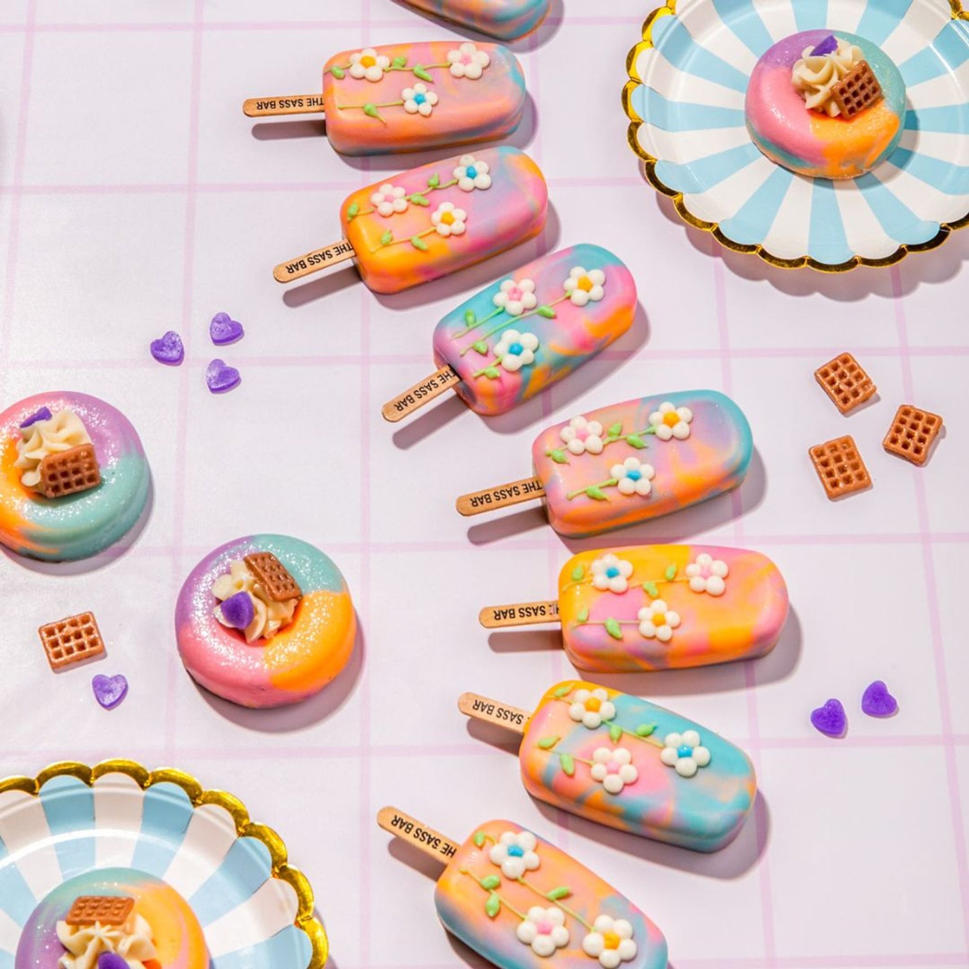 The Sass Bar Whipped Cream Sunset Donut Soap  Grab2Buy The Sass Bar Grab2Buy