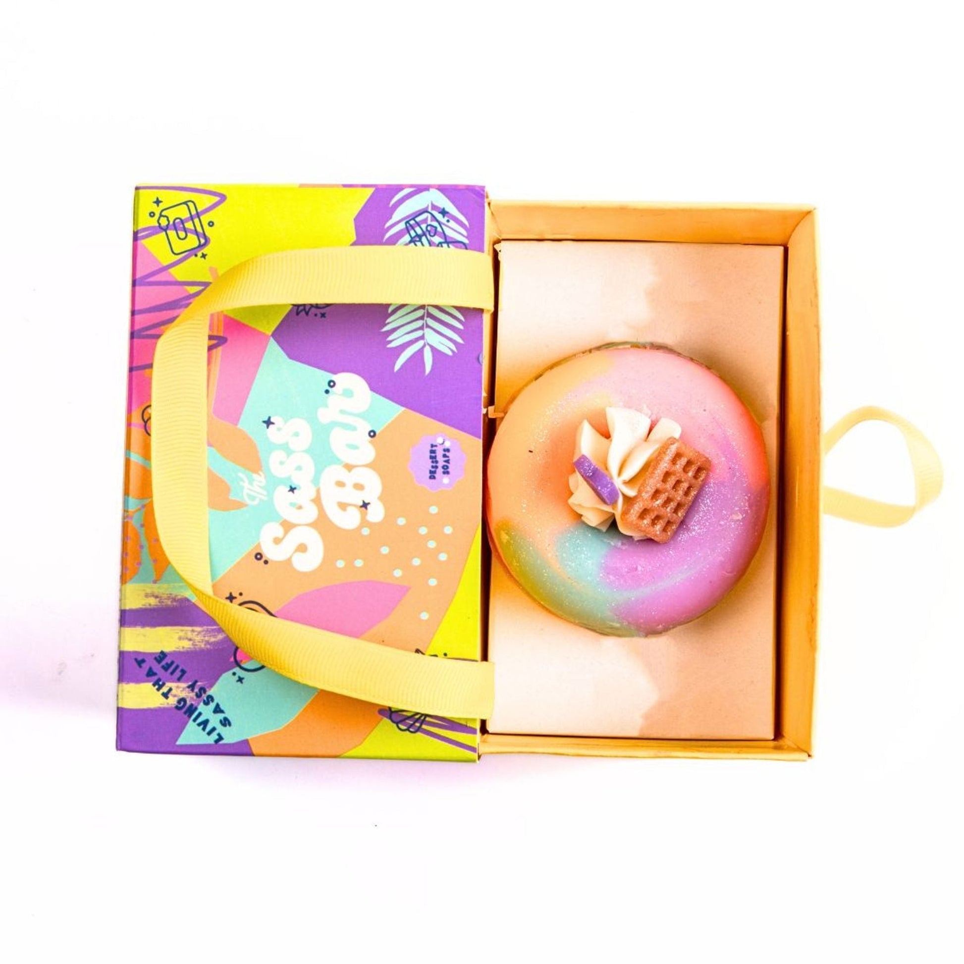 The Sass Bar Whipped Cream Sunset Donut Soap  Grab2Buy The Sass Bar Grab2Buy