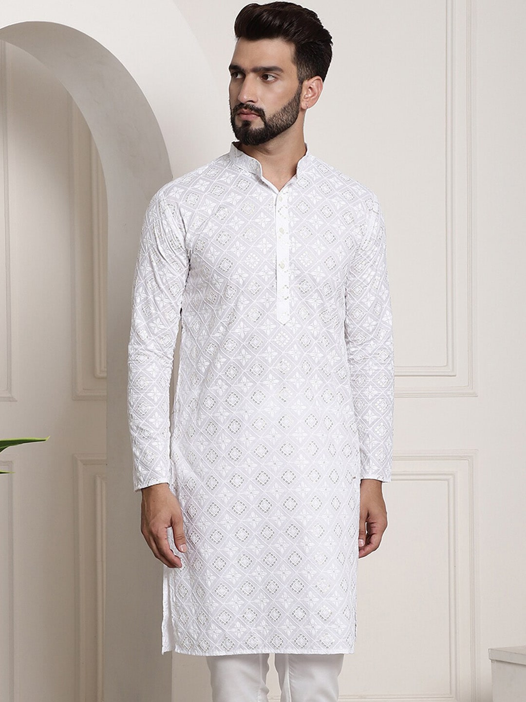 Sojanya Printed Chikankari Kurta 