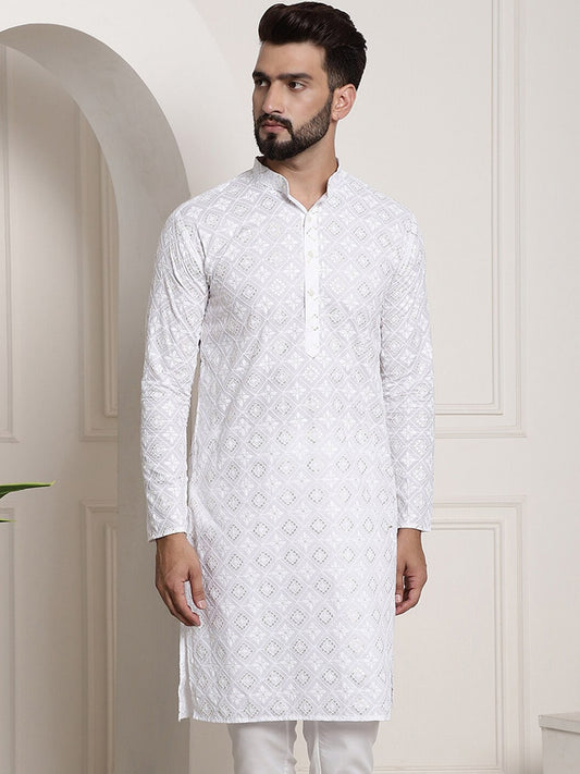 Sojanya Printed Chikankari Kurta 