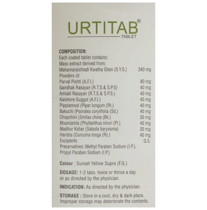 SDH Naturals Urtitab Tablet 