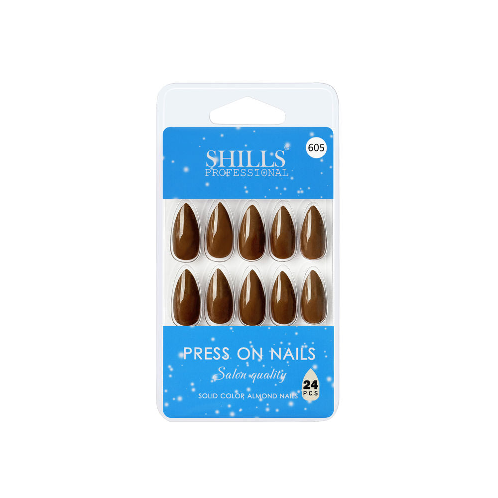 Shills Professional Reusable Press On Nails Almond - SPN605