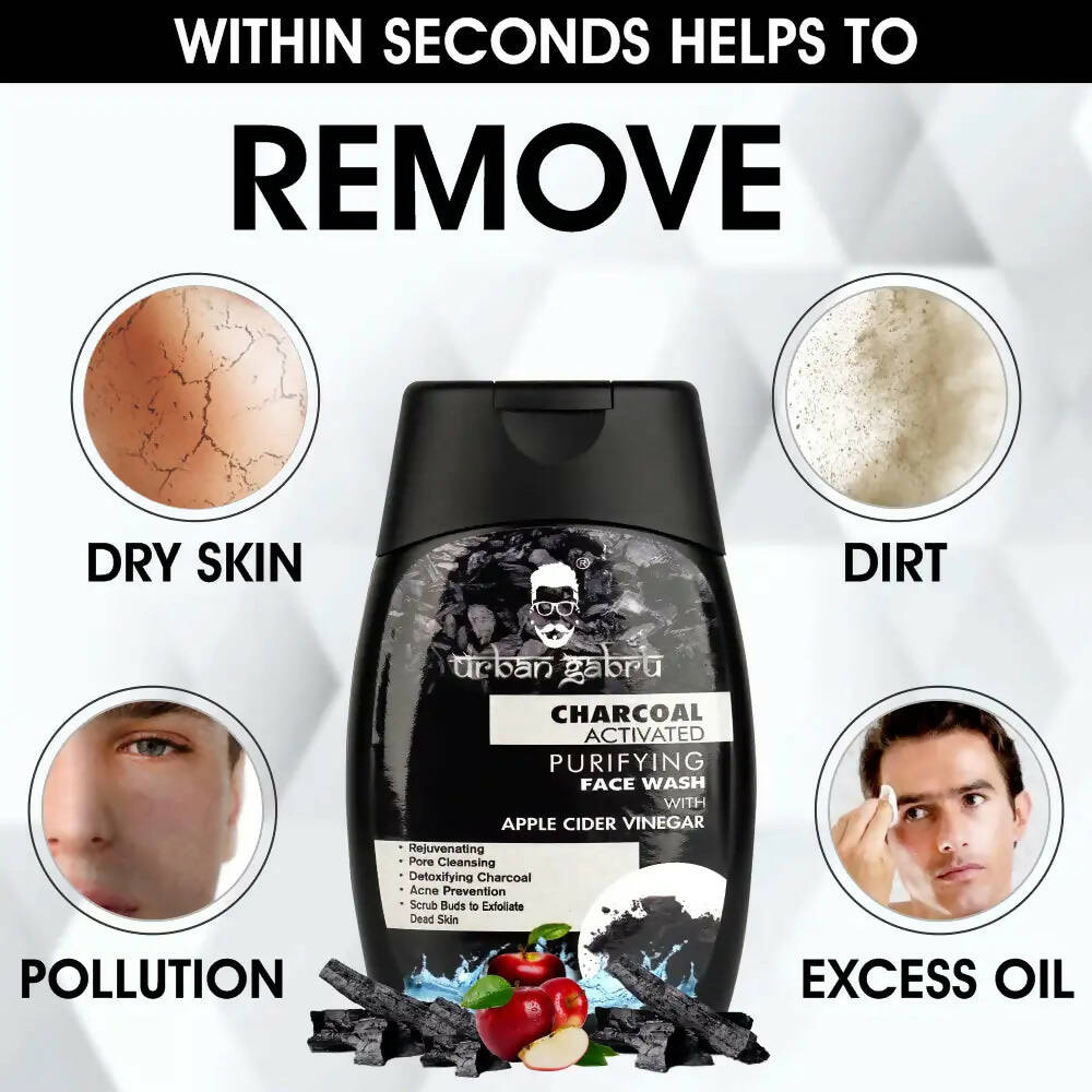 Urbangabru Activated Charcoal Face Wash for Men  Grab2Buy Urbangabru Grab2Buy