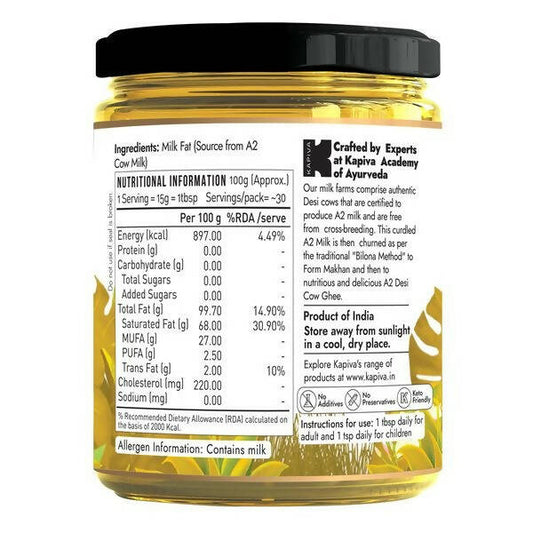 Kapiva A2 Desi Cow Ghee - Grab2buy