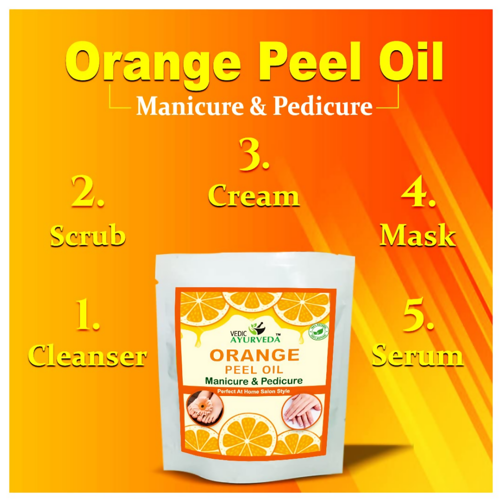 VedicAyurveda Manicure Pedicure Spa Kit Orange Peel Oil  Grab2Buy VedicAyurveda Grab2Buy