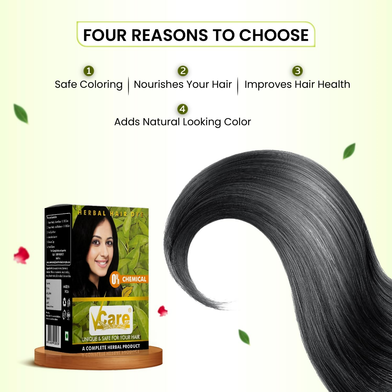 VCare Natural Herbal Hair Dye Powder  Grab2Buy VCare Grab2Buy