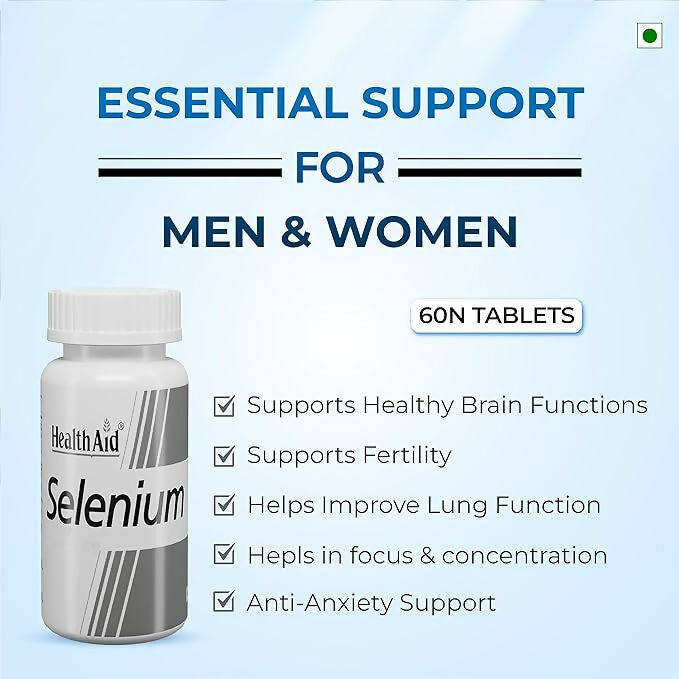 HealthAid Selenium 200 mcg Tablets 