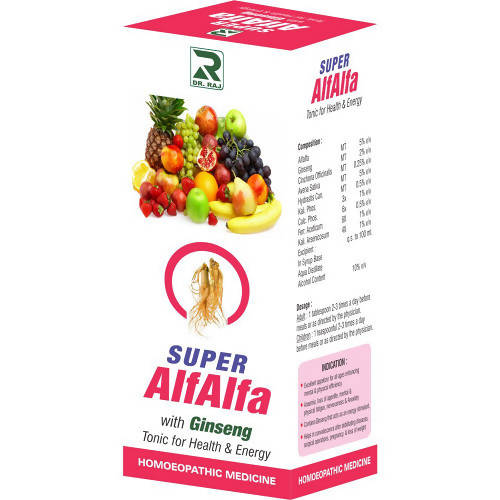 Dr. Raj Homeopathy Super Alfalfa With Ginseng Tonic 