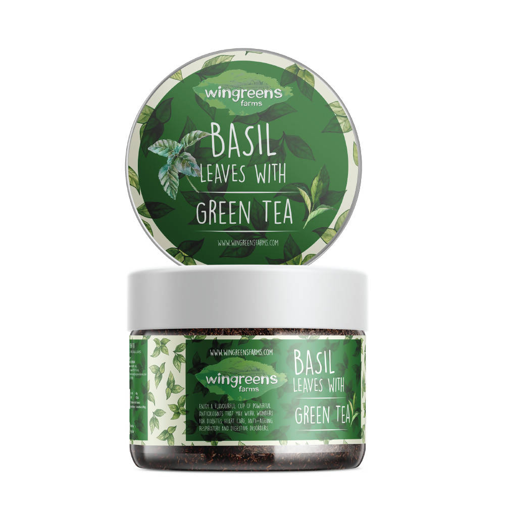 Wingreens Farms Basil Leaves With Green Tea  Grab2Buy Wingreens Farms Grab2Buy