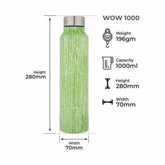 Dubblin Wow Stainless Steel Fridge Water Bottle - Grab2buy