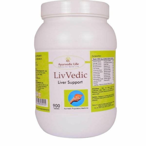 Ayurvedic Life Liv Vedic Liver Support Tablets 
