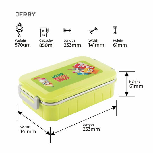 Dubblin Jerry Stainless Steel Lunch Box - Grab2buy