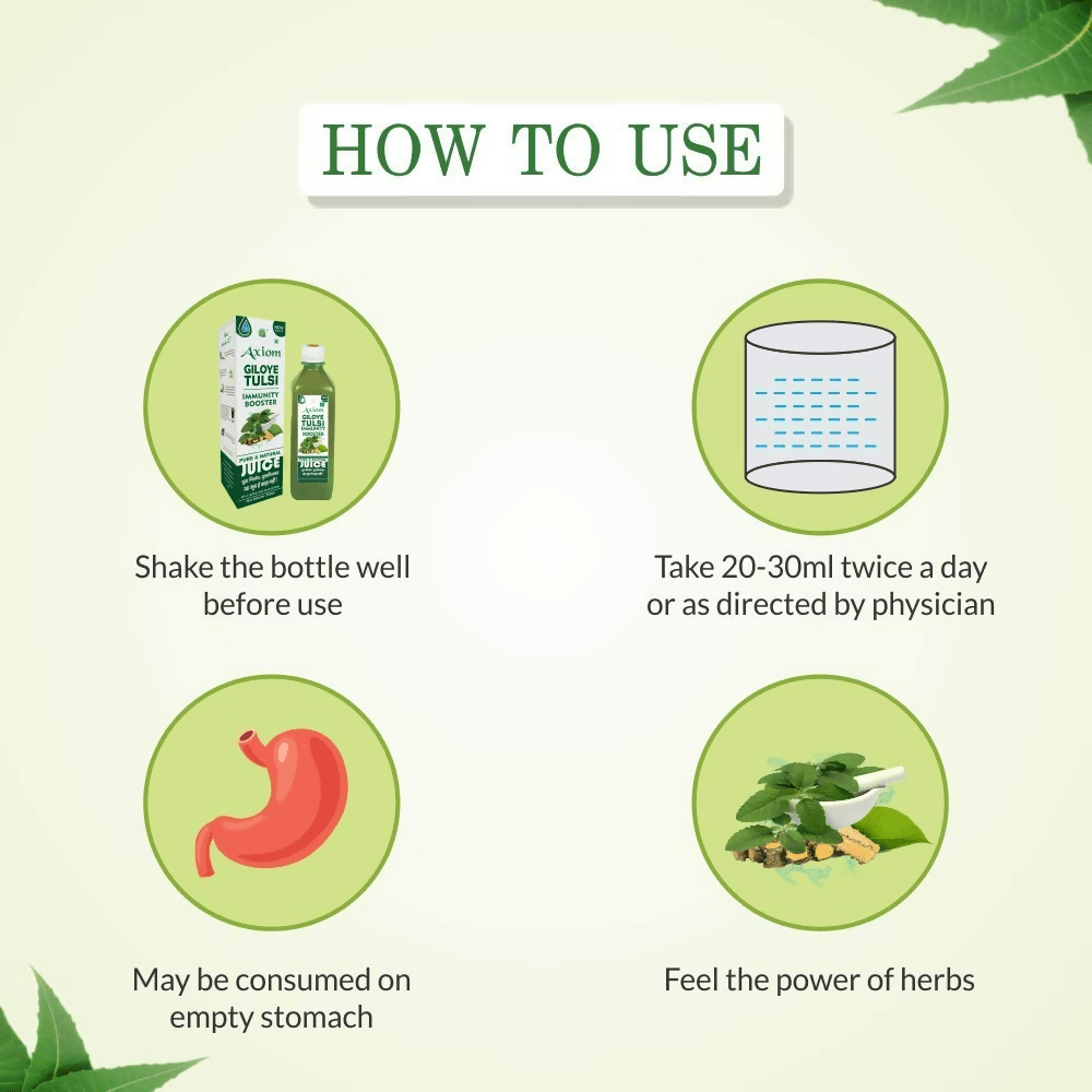 Axiom Pure Tulsi Giloy Stem Juice 