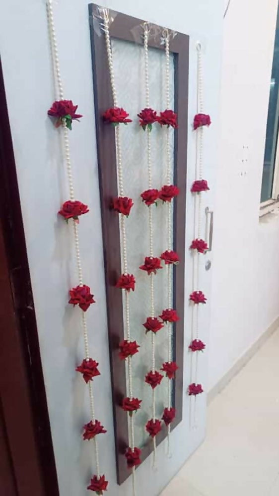Velvet Rose Hangings For Back Drop  Grab2Buy Mokshi Collections Grab2Buy
