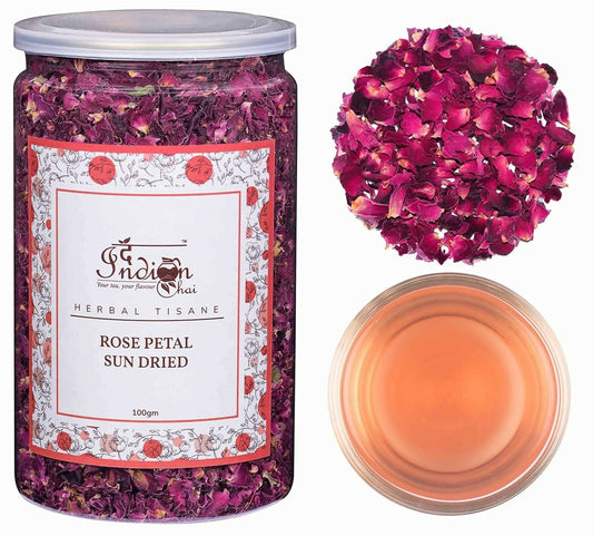 The Indian Chai - Rose Petals Sun Dried Tea 