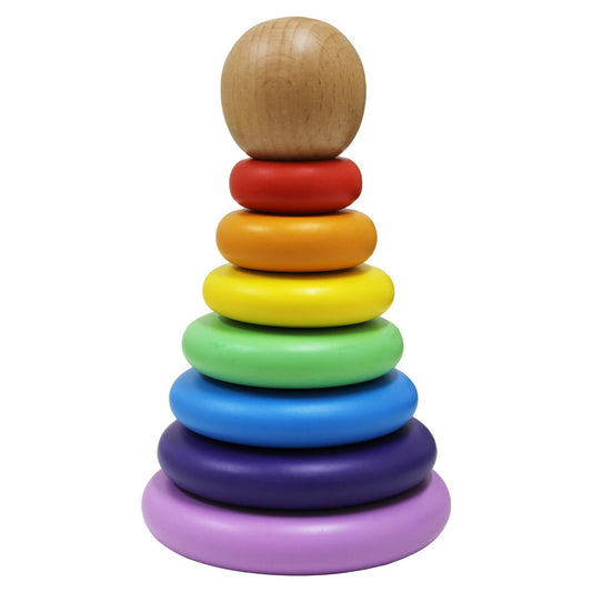 Matoyi Rainbow Colored Ring Stacker Toy For Kids - Grab2buy
