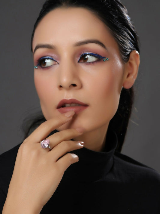Blush Pink Ring- Ruby Raang  Grab2Buy Ruby Raang Grab2Buy