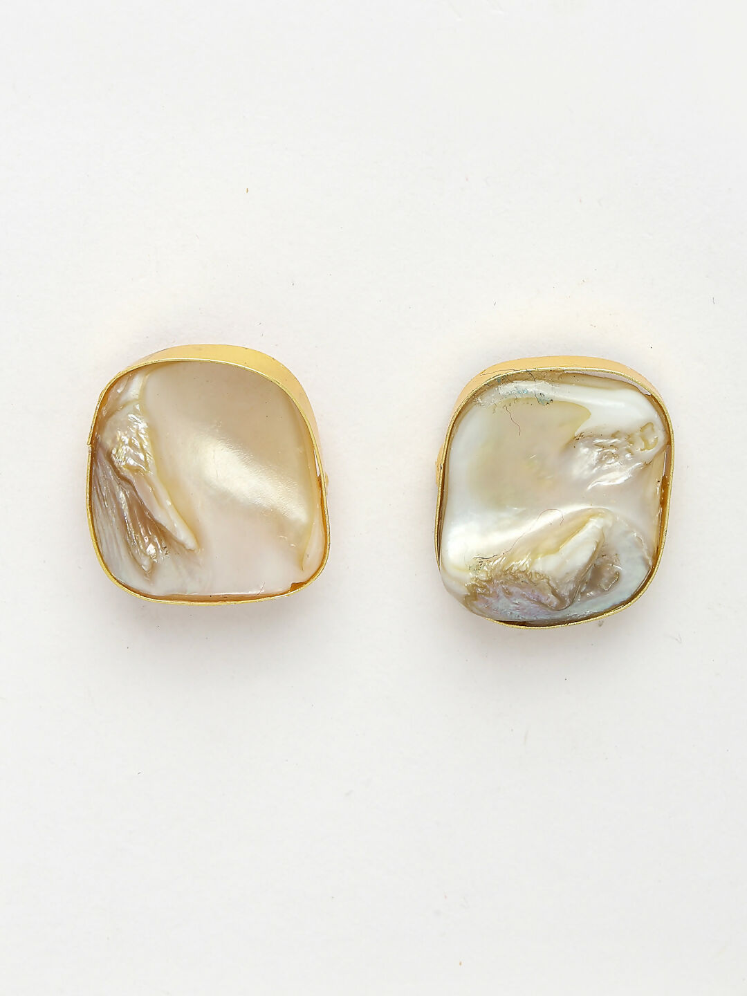 NVR Women's Gold-Plated Mother of Pearl Handcrafted Jewellery Set - Grab2buy