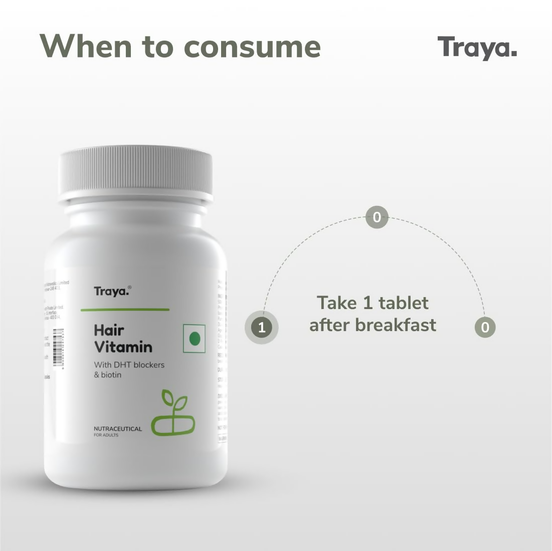 Traya Hair Vitamins with Biotin and Bhringraj Capsules  Grab2Buy Traya Grab2Buy