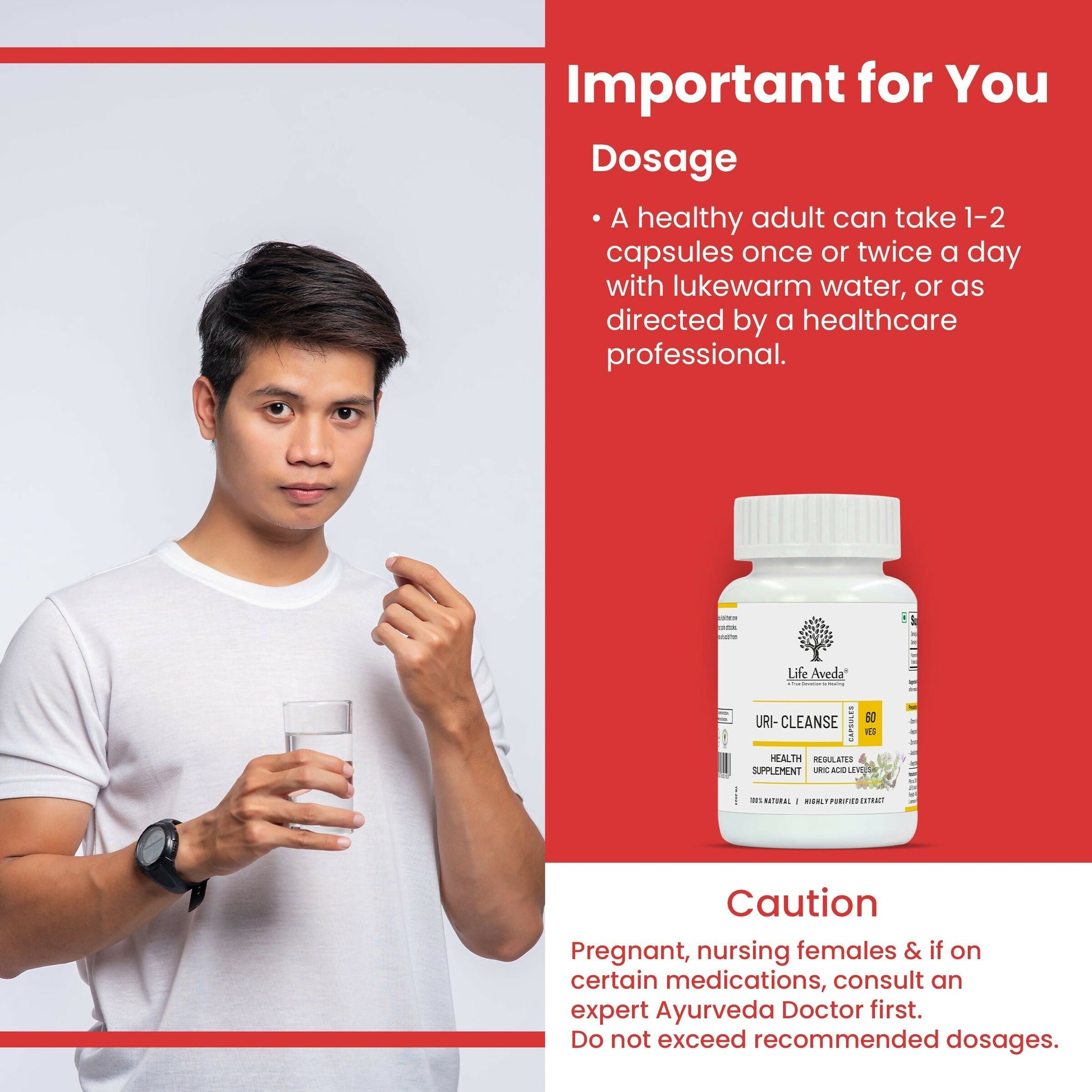 Life Aveda Uri- Cleanse Capsules - Grab2buy