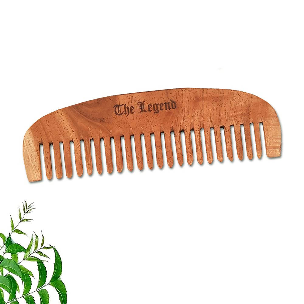 The Legend Organic Pure Neem Wood Comb Fine Teeth 