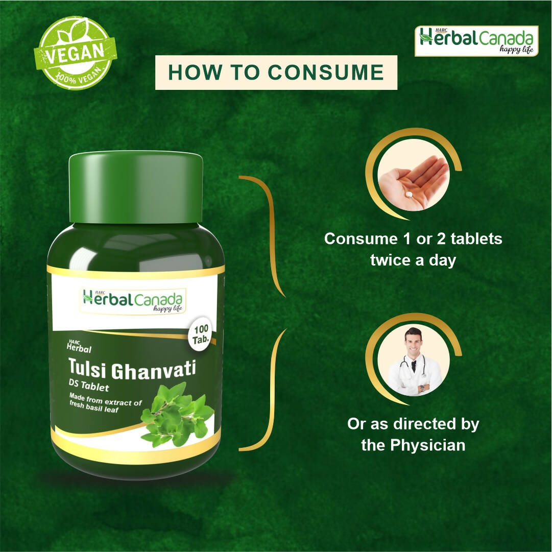 Herbal Canada Tulsi Ghanvati Tablets 