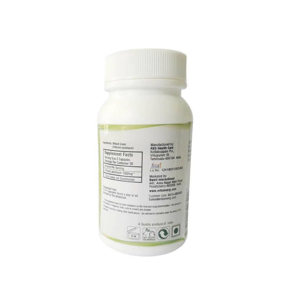 Erbzenerg Wheat Grass Capsules - Grab2buy