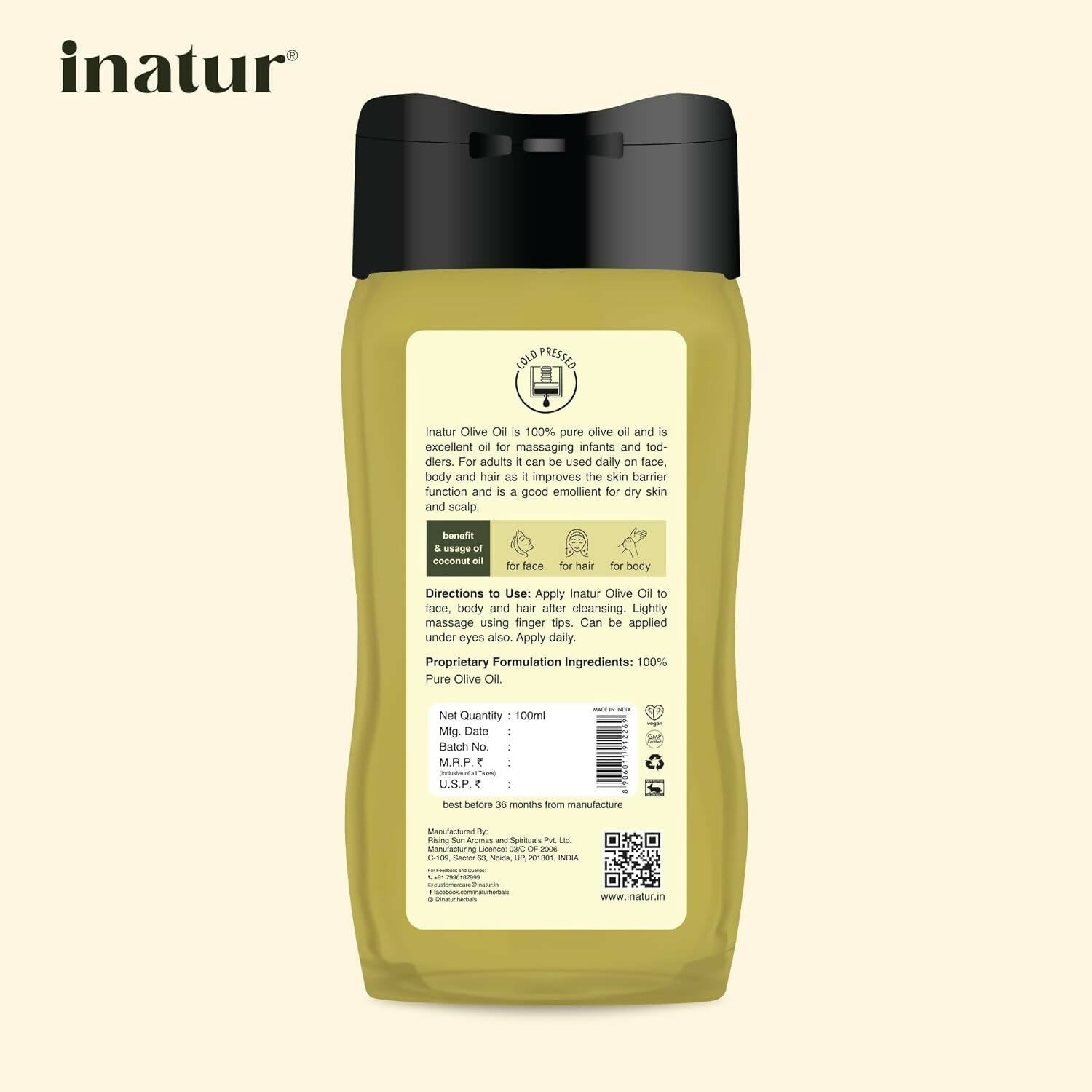Inatur Cold Pressed Olive Oil 