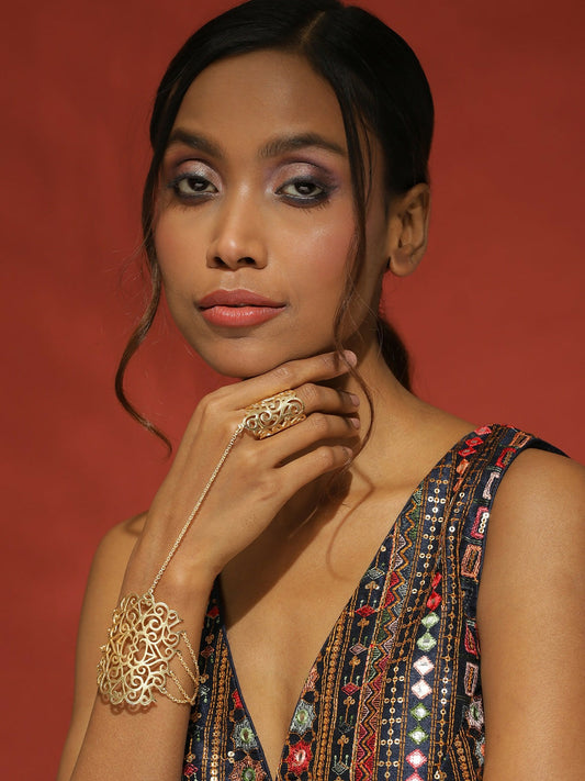 Filigree Hand Harness- Ruby Raang | Grab2Buy