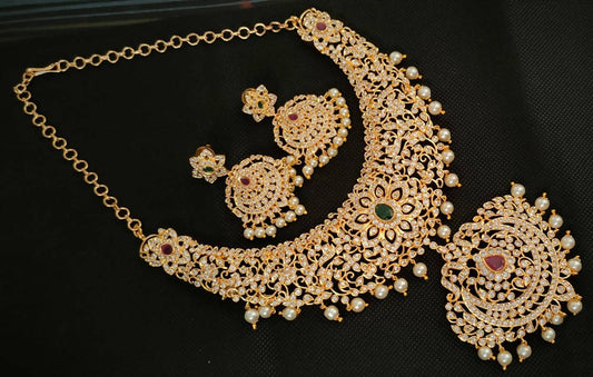Uncuts Bridal Necklace Set - Grab2buy
