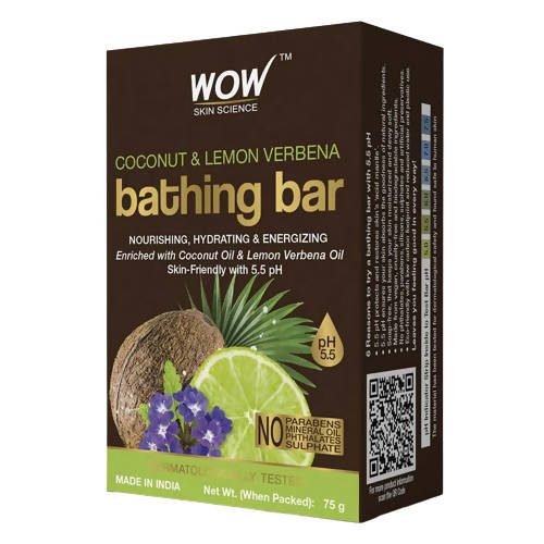 Wow Skin Science Coconut & Lemon Verbena Bathing Bar 